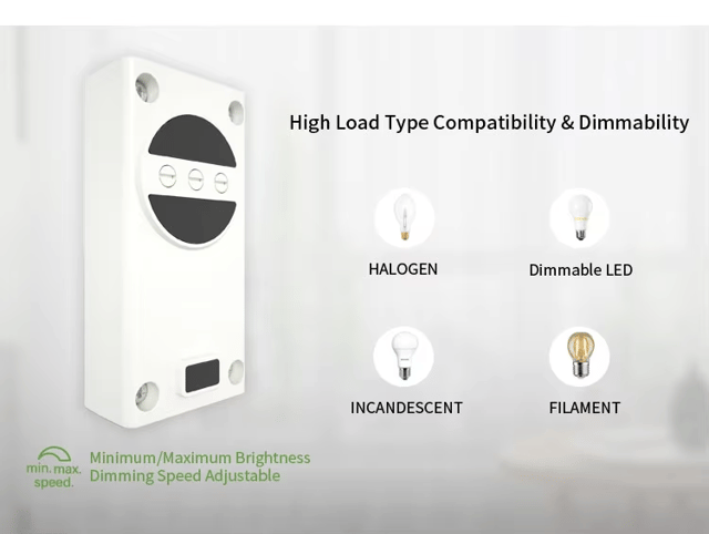 Ledningsdimmer 80W hvit, bilde 2 av 4