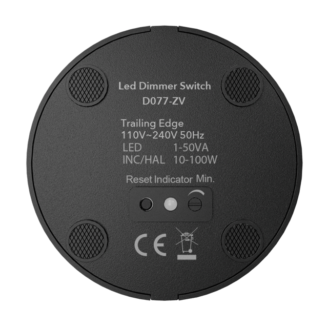 Gulvdimmer 80W sort 2