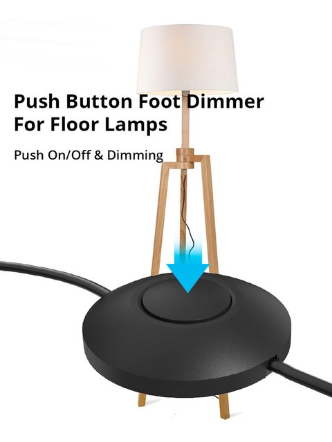 Gulvdimmer 80W sort 4