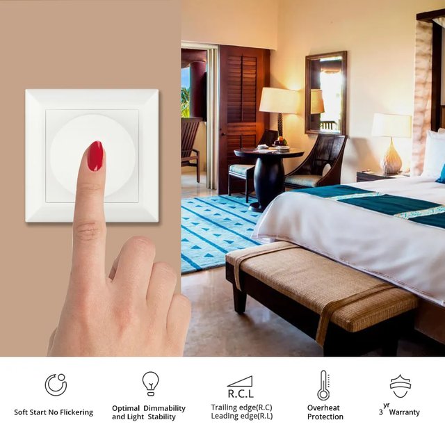 Dimmer 150W hvit, bilde 3 av 8