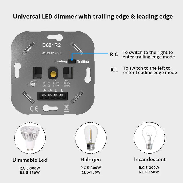 Dimmer 150W hvit, bilde 4 av 8