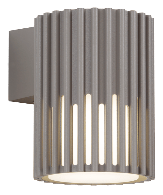 Alstra utelampe vegg 1lys IP65 16,3cm grå 2