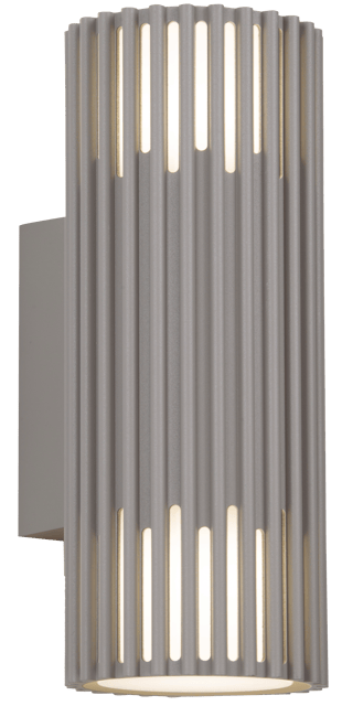 Alstra utelampe vegg 2lys IP65 30,5cm grå 3