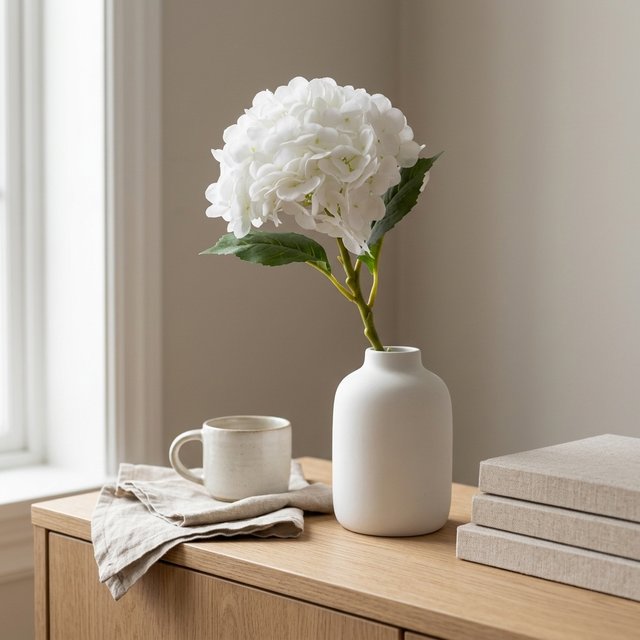 Hortensia 88cm hvit 1