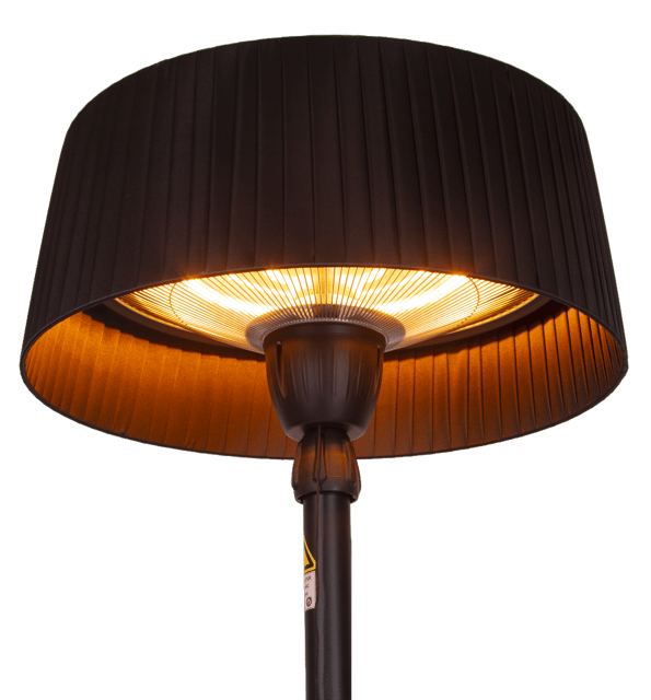 Terrassevarmer Oslo gulv IP44 teleskop 1500W sort 4