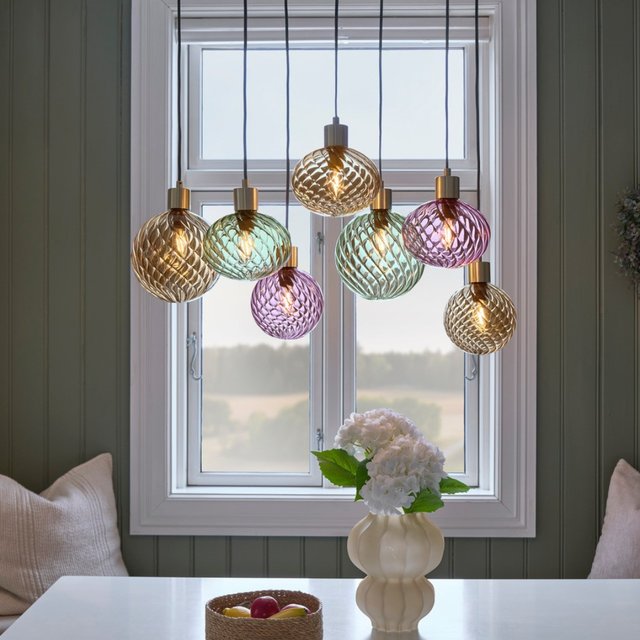 Elara taklampe rektangel 7lys 87cm flerfarget , bilde 5 av 15