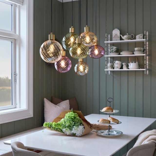 Elara taklampe rektangel 7lys 87cm flerfarget , bilde 6 av 15