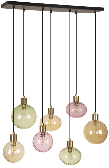 Elara taklampe rektangel 7lys 87cm flerfarget , bilde 14 av 15