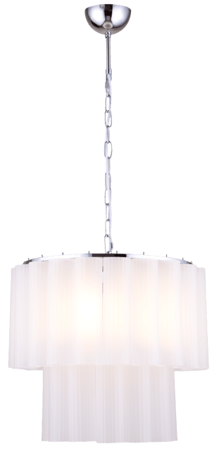 Venice taklampe lysekrone 2lag 50cm hvit, bilde 9 av 15