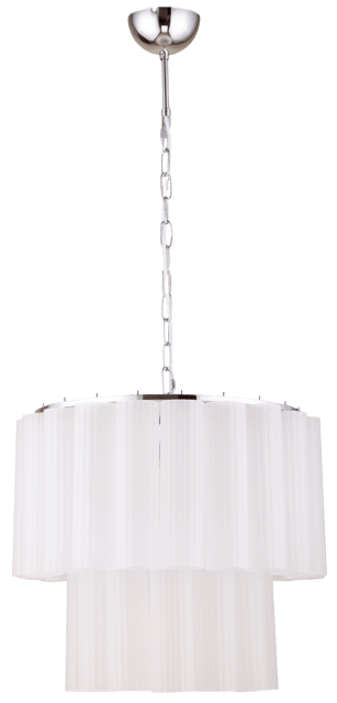 Venice taklampe lysekrone 2lag 50cm hvit, bilde 14 av 15