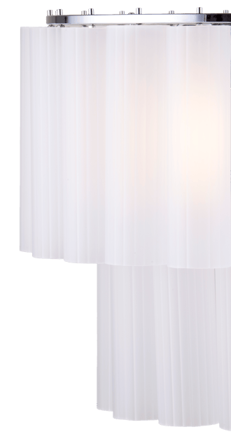 Venice taklampe lysekrone 2lag 50cm hvit, bilde 11 av 15