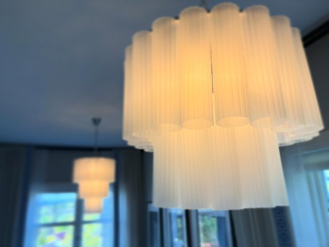 Venice taklampe lysekrone 2lag 50cm hvit, bilde 8 av 15
