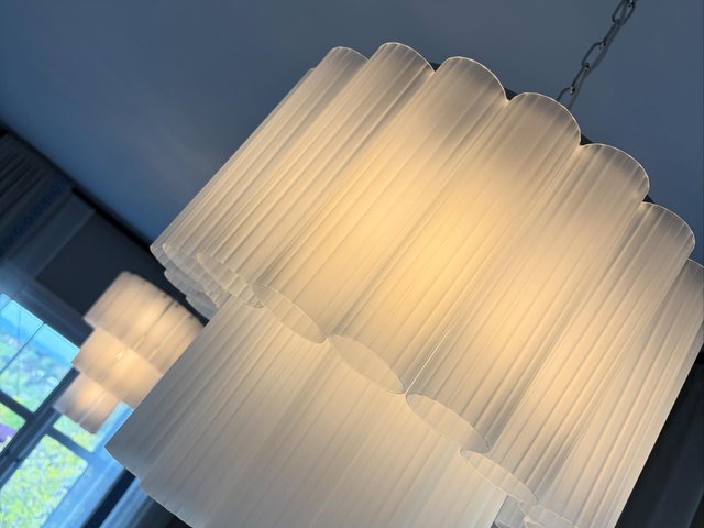 Venice taklampe lysekrone 2lag 50cm hvit, bilde 6 av 15