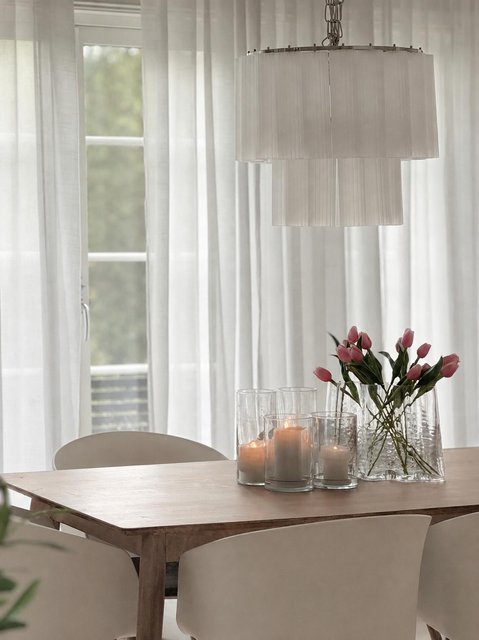 Venice taklampe lysekrone 2lag 50cm hvit, bilde 5 av 15