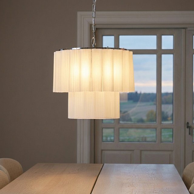 Venice taklampe lysekrone 2lag 50cm hvit 3