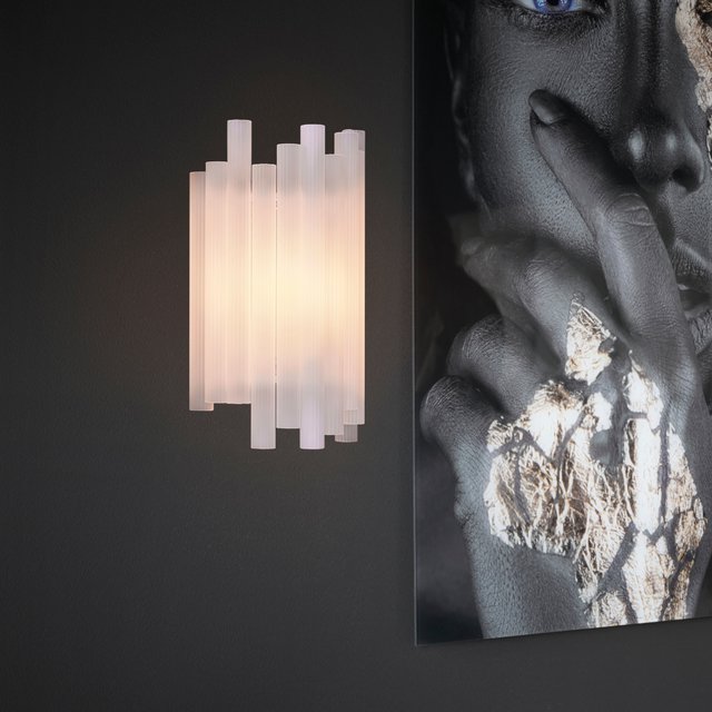 Venice vegglampe 24,5cm hvit 2