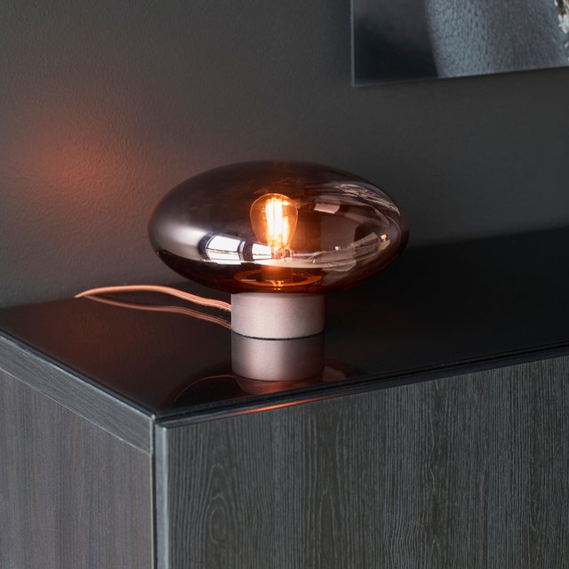 Leana bordlampe 16cm brun 2