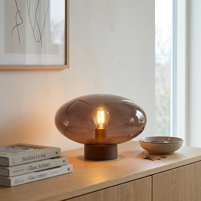 Leana bordlampe 16cm brun 1