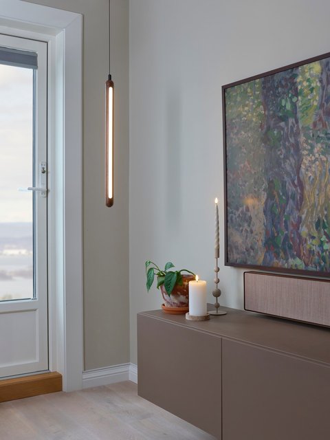 Vena LED taklampe 60cm valnøtt 3