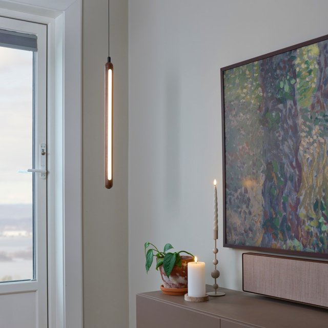 Vena LED taklampe 60cm valnøtt 2
