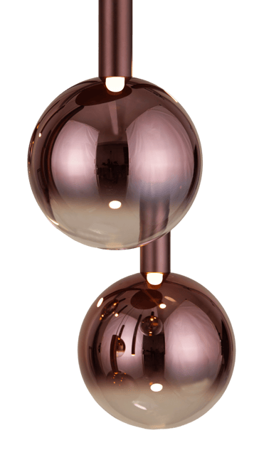 Serena taklampe oval rondell 12lys 120cm brun , bilde 11 av 11