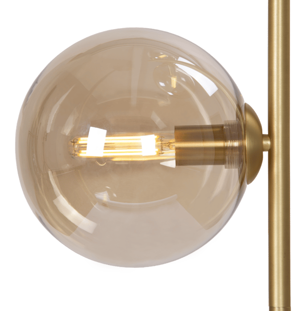 Cobe II gulvlampe 3lys 150cm messing/amber, bilde 5 av 9