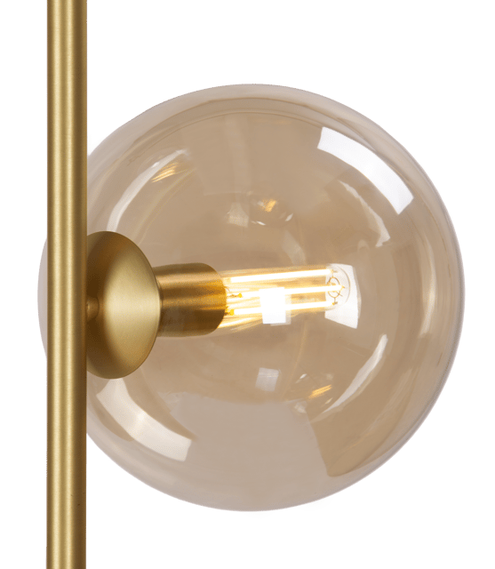 Cobe II gulvlampe 3lys 150cm messing/amber 4