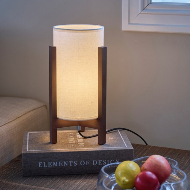 Rotunda bordlampe 32cm brun 2