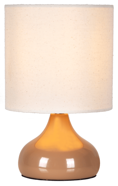 Thilde bordlampe med skjerm 24,5cm beige , bilde 2 av 5