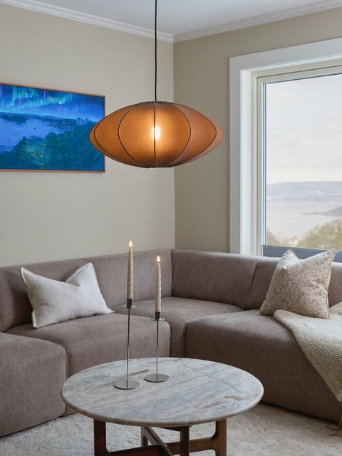 Wolf Mocha taklampe 55cm mocha brun 2