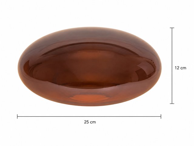 Reserveglass Leana bord og plafond 25cm brun, bilde 2 av 2