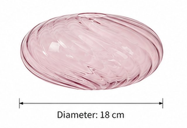 Reserveglass Elara taklampe rektangel lilla oval 18cm 2