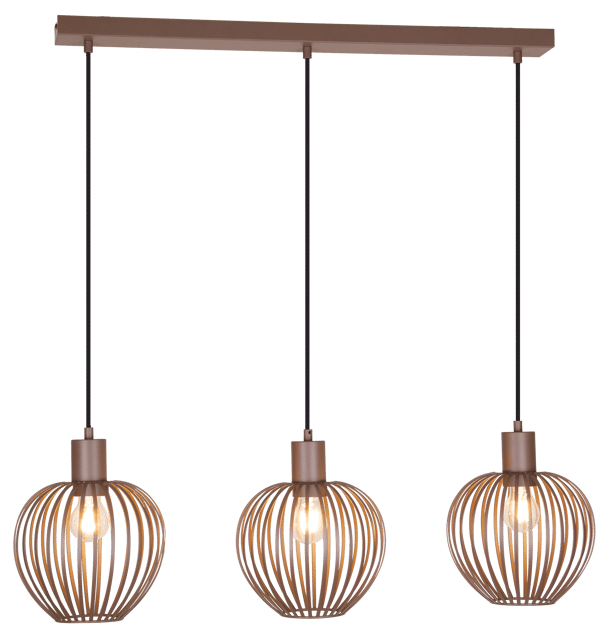 Keliz taklampe rekke 3lys 80cm coffee , bilde 5 av 8