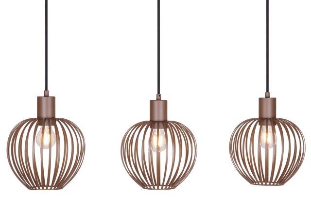 Keliz taklampe rekke 3lys 80cm coffee , bilde 6 av 8