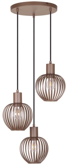 Keliz taklampe rondell 3lys 30cm coffee, bilde 8 av 9