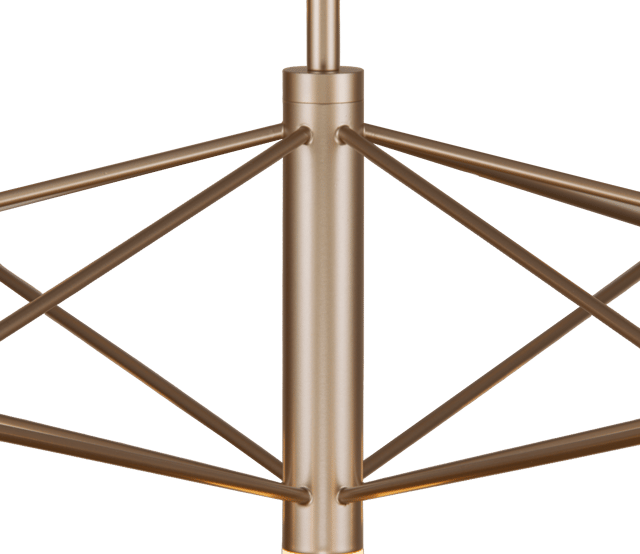 Aria taklampe 7lys 60cm gull, bilde 8 av 10