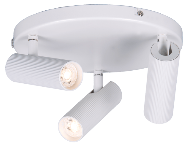 Lyra takspot 3lys 23cm hvit, bilde 3 av 7