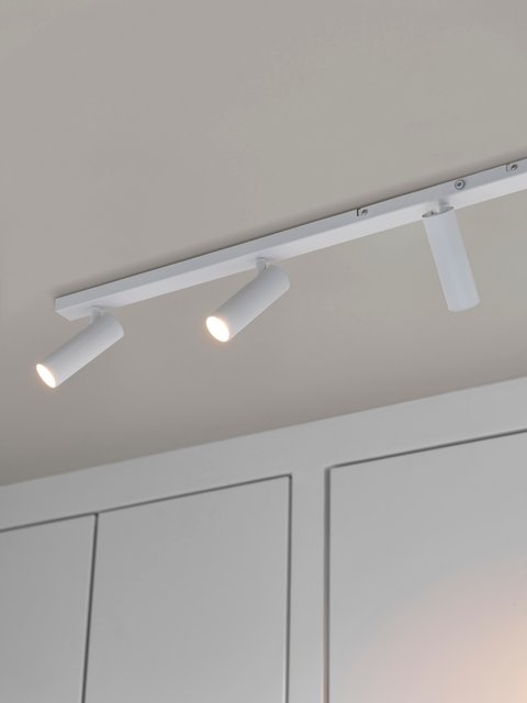 Lyra skinne 5lys 115cm hvit 2
