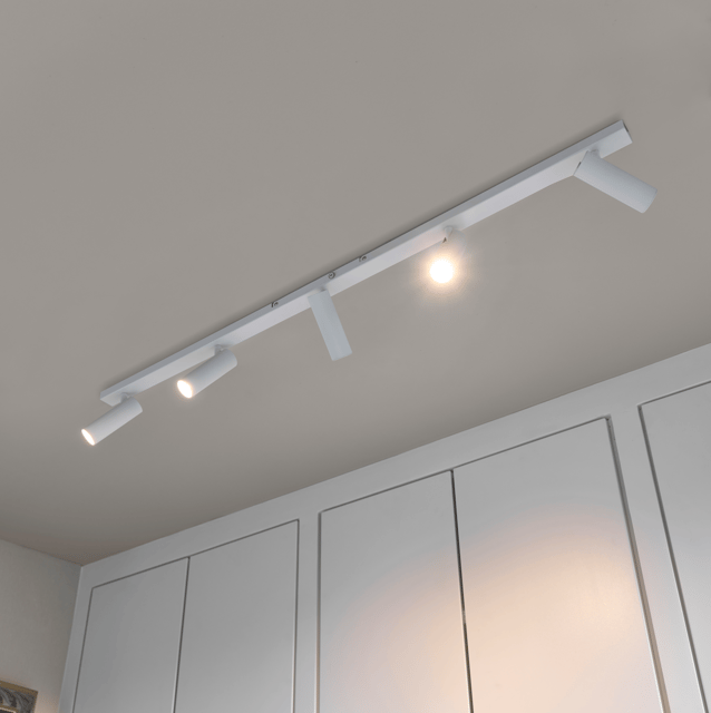 Lyra skinne 5lys 115cm hvit 1