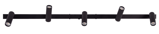 Lyra skinne 5lys 115cm sort, bilde 5 av 9