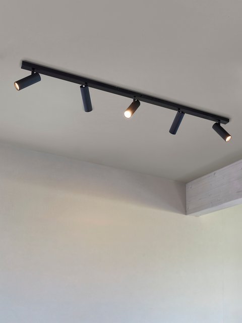 Lyra skinne 5lys 115cm sort 3