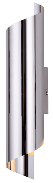 Flow vegglampe 2lys krom 2