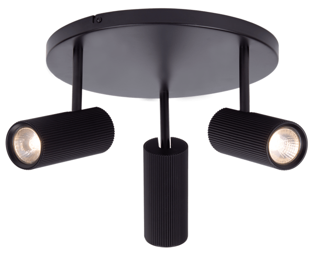 Tyr takspot 3lys 30cm sort, bilde 4 av 5