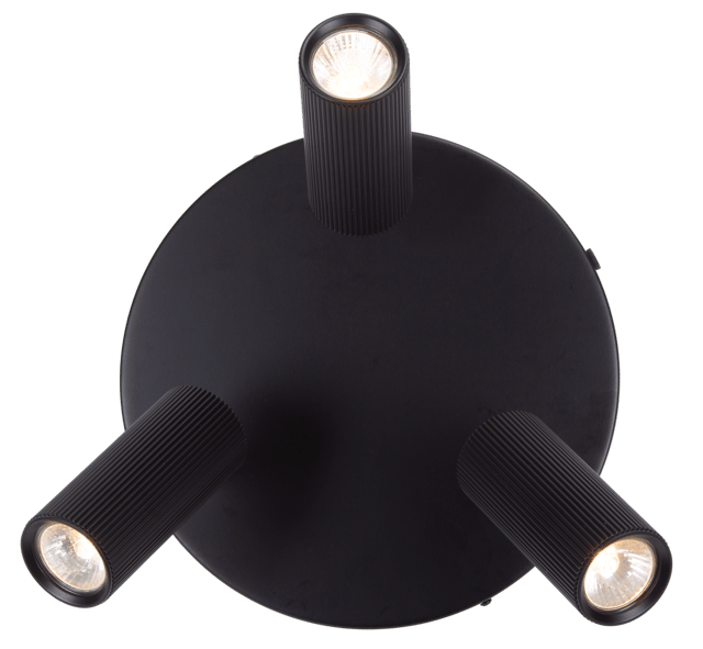 Tyr takspot 3lys 30cm sort, bilde 3 av 5