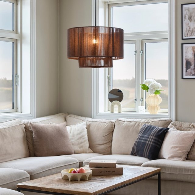 Naya taklampe 50cm brun 2
