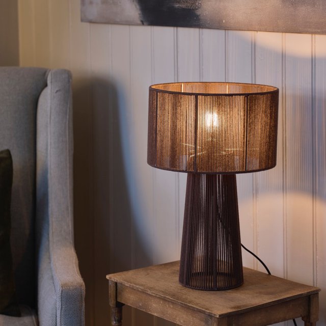 Naya bordlampe 46cm brun 2