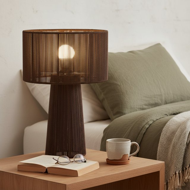 Naya bordlampe 46cm brun 1