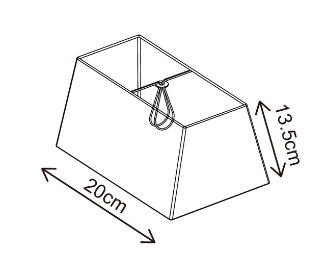 Erle II skjerm rektangel 20cm grå 4