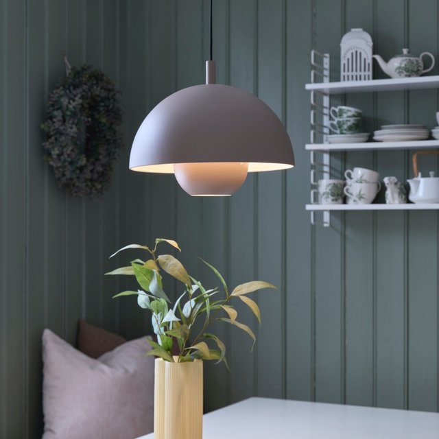 Mycena II taklampe 35cm beige, bilde 1 av 12