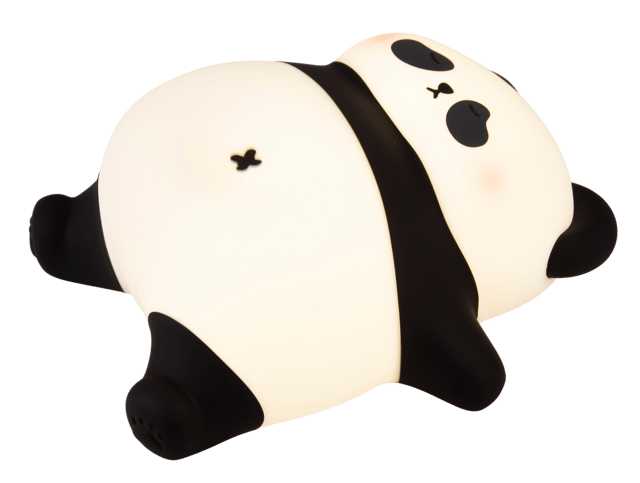 Panda sovende LED oppladbar bordlampe 16,4cm RGB 2